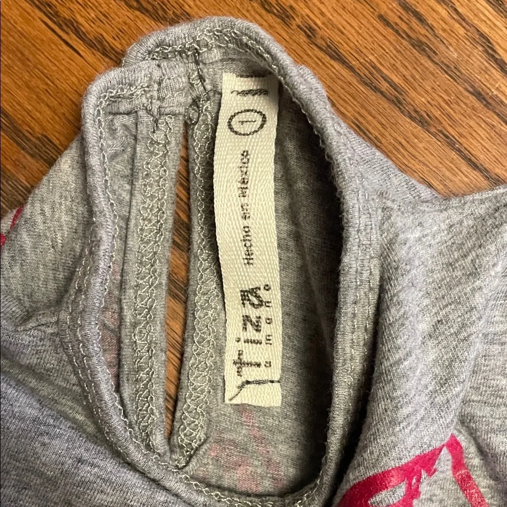 Unique Itiza amana Gray Kids Tank Top with Pink Dog Print size 1? Made in Mexico